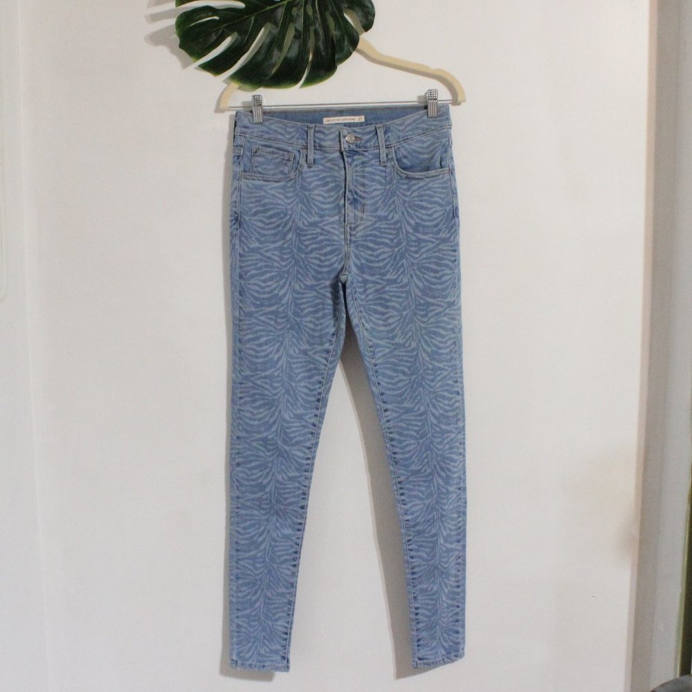 NEW Levi's 720 Zebra-Print High-Rise Super-Skinny Jeans Size 27 - Picture 4 of 16